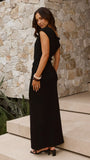 Helana Off Shoulder Maxi Dress Black