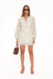 Aimee Mini Dress Green Leaf