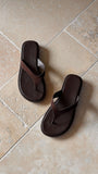 Orianna Slide Dark Cacao Suede