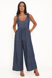 Ayla Chambray Jumpsuit Denim