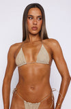 Matera Bikini Top Gold Shimmer