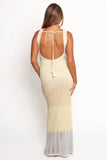 Tanith Maxi Knit Dress Lime Multi