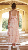Page Maxi Dress Peach Floral