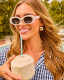 Sunny Glow Oval Cat Eye Sunglasses
