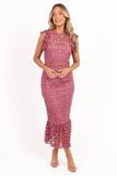 Lauren Dress Dark Rose