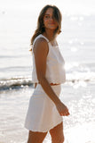 Wendie Scalloped Top Cloud White