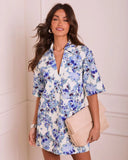 Lovely Bloom Shift Mini Shirt Dress