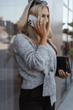 Captivate Knit Sweater Grey