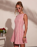 Sunwashed Days Gingham Print Mini Dress