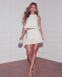 Moonbeam Tweed Mini Skirt