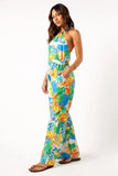 Harriet Halter Jumpsuit Malta Print