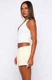 Share Your Location Lounge Shorts Lemon White