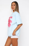 With Love Romance Oversized Tee Baby Blue