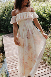 Jemira Maxi Dress Lavender Floral