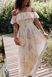 Jemira Maxi Dress Lavender Floral