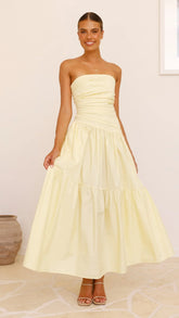 Lola Maxi Dress Yellow