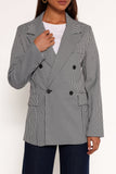 Juliette Blazer Black White