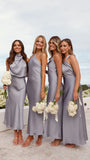 Willow Maxi Dress Steel Blue