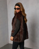 Frosted Berry Faux Fur Vest