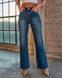 Flourence Stretch High Rise Flare Leg Jeans