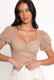 Noel Top Beige Multi
