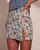 Roam Free Butterfly Mini Skirt