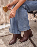 Chanie Woven Vegan Leather Booties