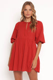 Cinzia Mini Dress Red