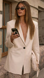Isa Oversized Blazer Beige