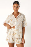 Tally Short Set White Beige