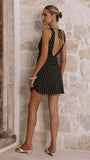 Gabriella Mini Dress Black Floral