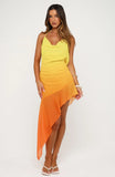 Sunbleached Midi Dress Sun Pressed Citrus