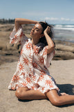 Ren Long Sleeve Mini Dress Soleil