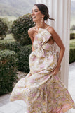 Betina Bow Front Maxi Dress Multi Floral