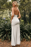 Mila Halterneck Maxi Dress Steel