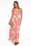 Cottrell Maxi Dress Red Floral