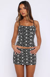 Flower Fields Top Black