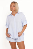 Shelley Short Sleeve Shirt Pale Blue