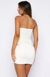Camp Crush Strapless Bustier Cream Black Polka Dot