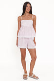 Bridie Short Set Pink Stripe