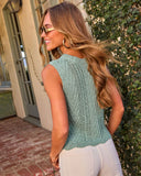 Soft Edit Knit Sleeveless Sweater