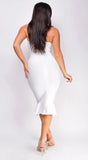 Kayden White Mermaid Bandage Dress