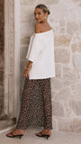 Onella Semi Sheer Maxi Skirt Leopard Print