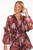 Delaney Long Sleeve Romper Brandy Bloom