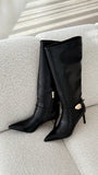 Druella Heeled Boot Black