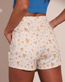 Prairie Glow Floral Wrap Mini Skort