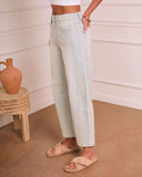 Lirah Stretch High Rise Barrel Leg Striped Jeans