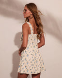 Wildflower Dream Floral Front Tie Mini Dress