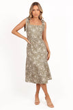 Laurel Dress Olive Floral