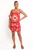 Herbie Strapless Romper Sunburst